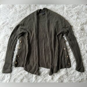 Tahari | Olive Green Cardigan